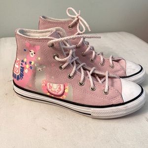 Converse pale pink girls shoes